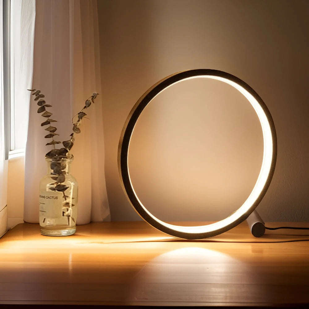 Modern Dimmable Table Lamp for Ambient Lighting – Adjustable LED Lamp for Bedroom, Living Room and Home Decor