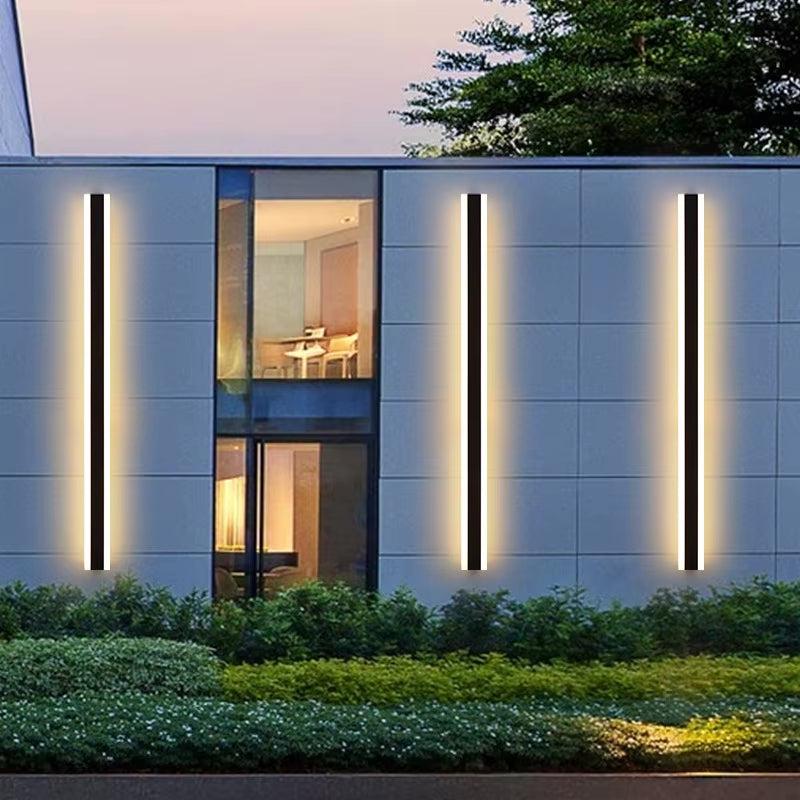 New Modern LED Wall Lights Outdoor Waterproof Rectangle Wall Light Indoor Outdoor Wall Lamp Lighting