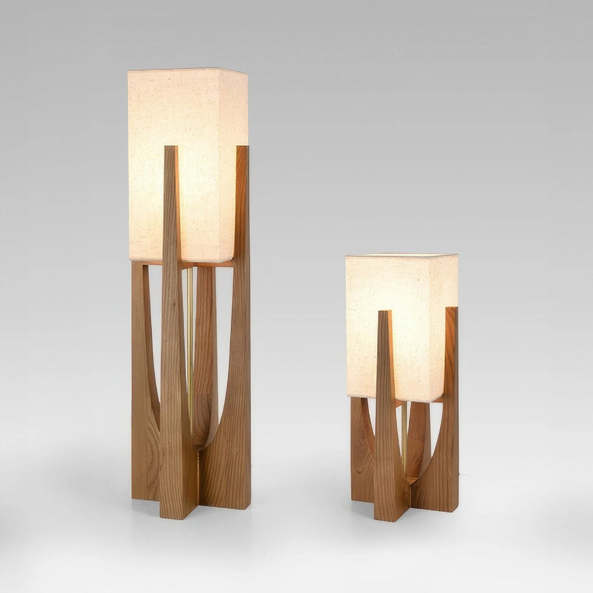 Organic Floor Lamp – Japanese Wabi Sabi Sculptural Natural Design