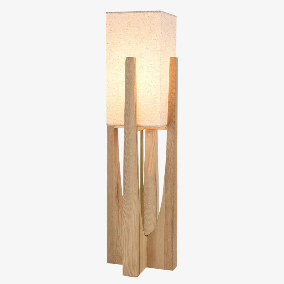 Organic Floor Lamp – Japanese Wabi Sabi Sculptural Natural Design
