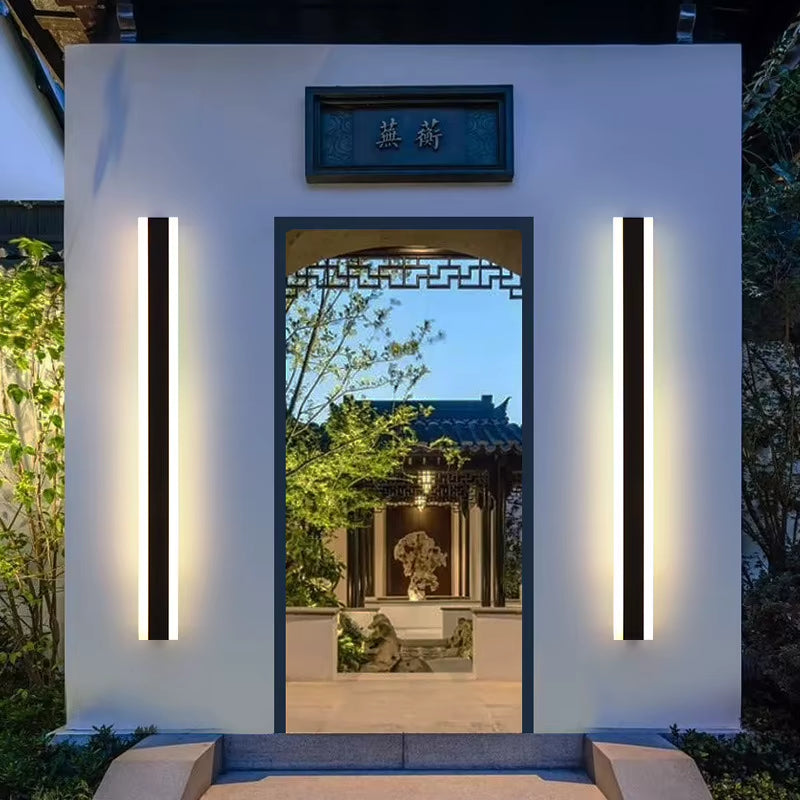 New Modern LED Wall Lights Outdoor Waterproof Rectangle Wall Light Indoor Outdoor Wall Lamp Lighting