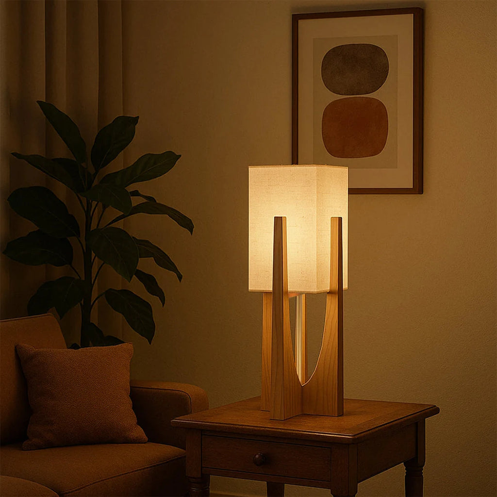 Organic Floor Lamp – Japanese Wabi Sabi Sculptural Natural Design