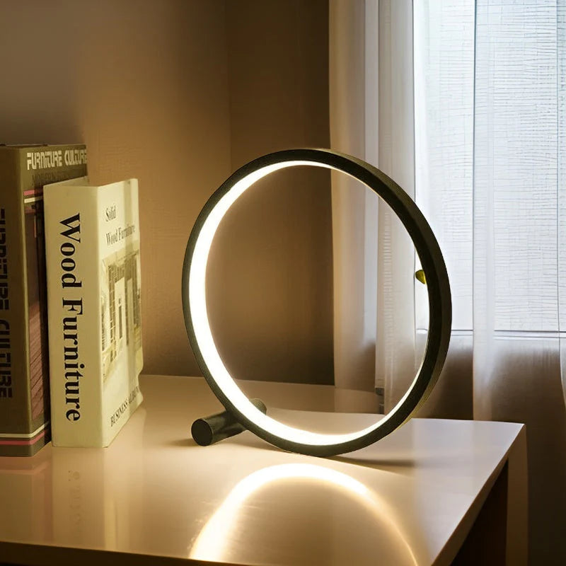 Modern Dimmable Table Lamp for Ambient Lighting – Adjustable LED Lamp for Bedroom, Living Room and Home Decor