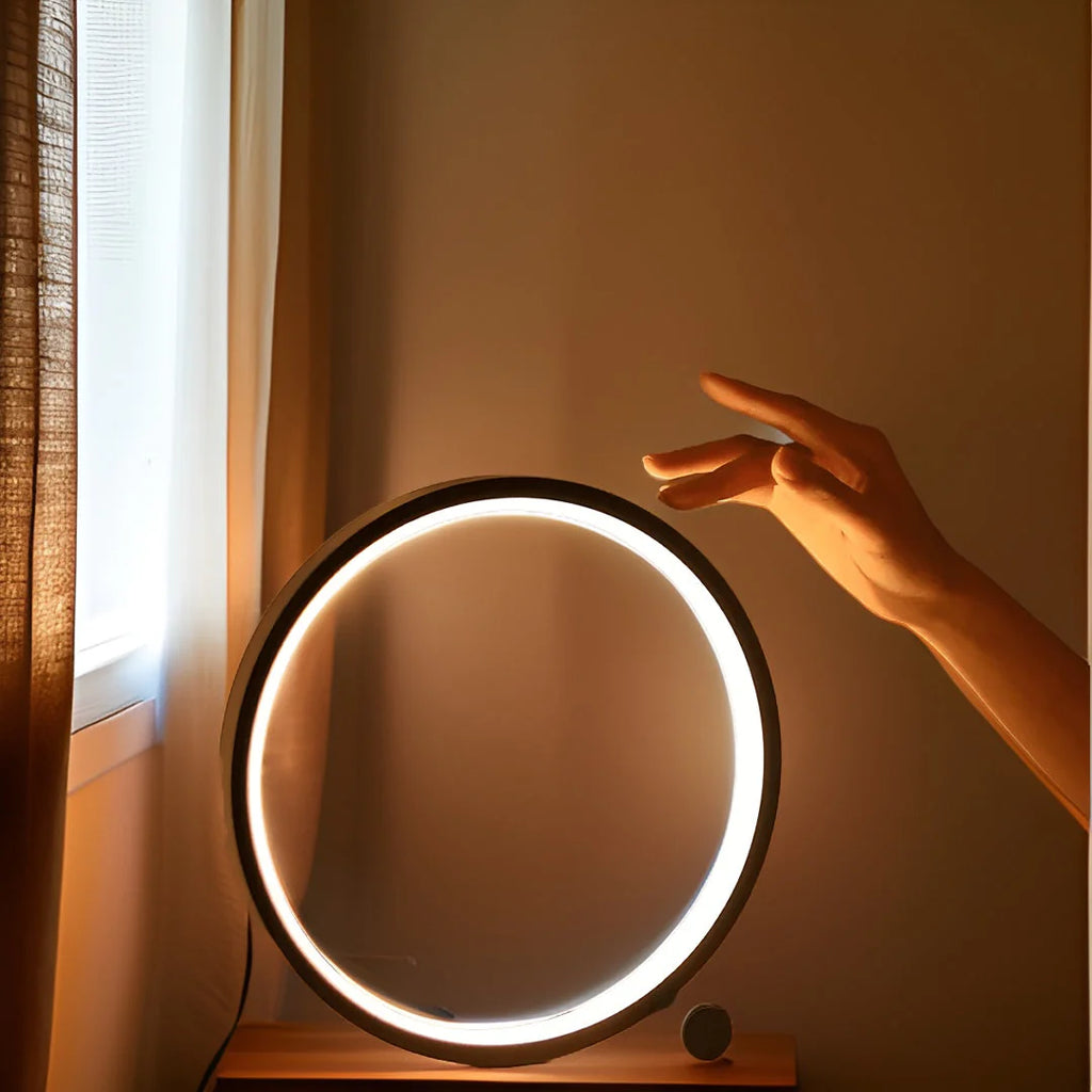 Modern Dimmable Table Lamp for Ambient Lighting – Adjustable LED Lamp for Bedroom, Living Room and Home Decor