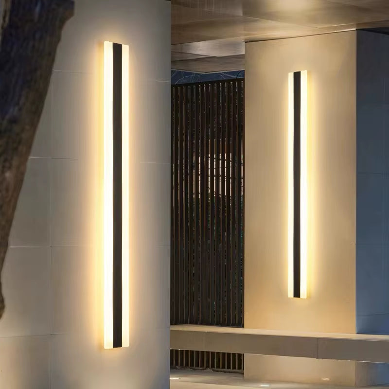 New Modern LED Wall Lights Outdoor Waterproof Rectangle Wall Light Indoor Outdoor Wall Lamp Lighting