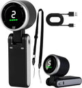 Portable Handheld Turbo Fan, 5 Gear Wind,4000Mah Battery Operated, up to 10 Working Hours, 3 in 1 Hand Fan Rechargeable with Air Turbo Tech Cooling Fan for Outdoor Activities, Travel, Working Fathersdaygift